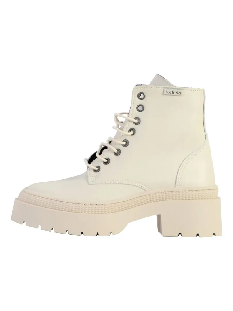 Bottine Montante Victoria - Beige