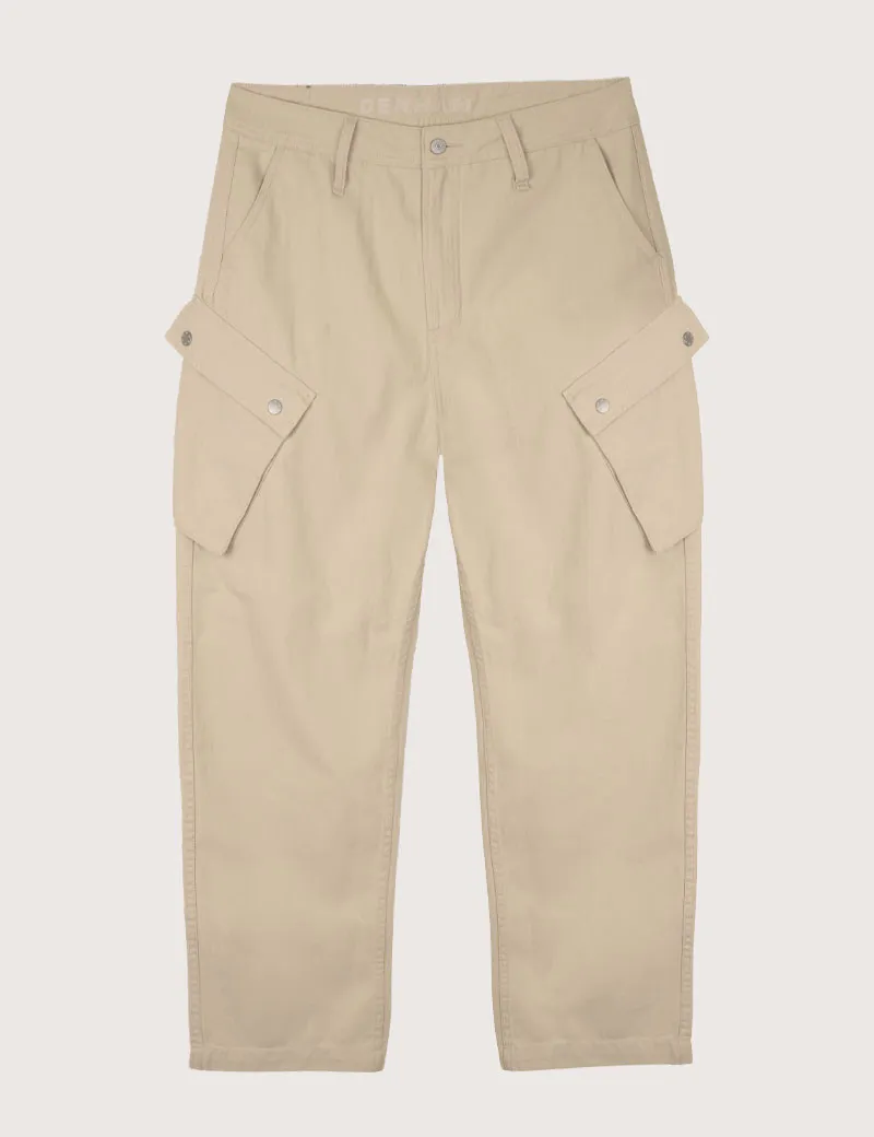 Pantalon Cargo Twill Beige