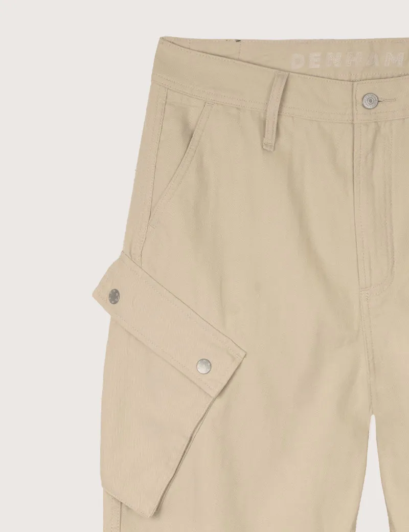Pantalon Cargo Twill Beige